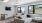 a clubhouse lounge room with a large window